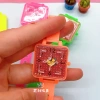 Square maze watch, children's plastic toy, gift gacha Specification image